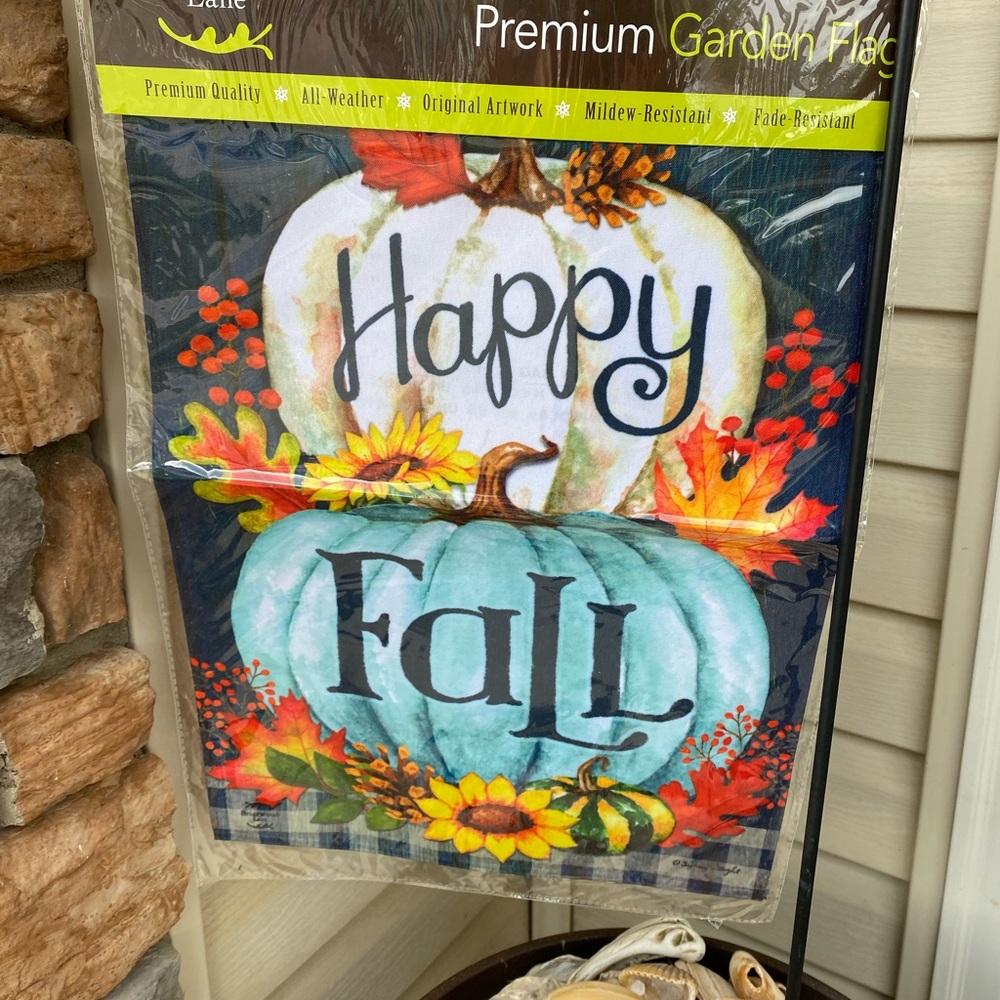 🍁 HAPPY FALL 🍁 GARDEN FLAG!!! - Picture 2 of 3